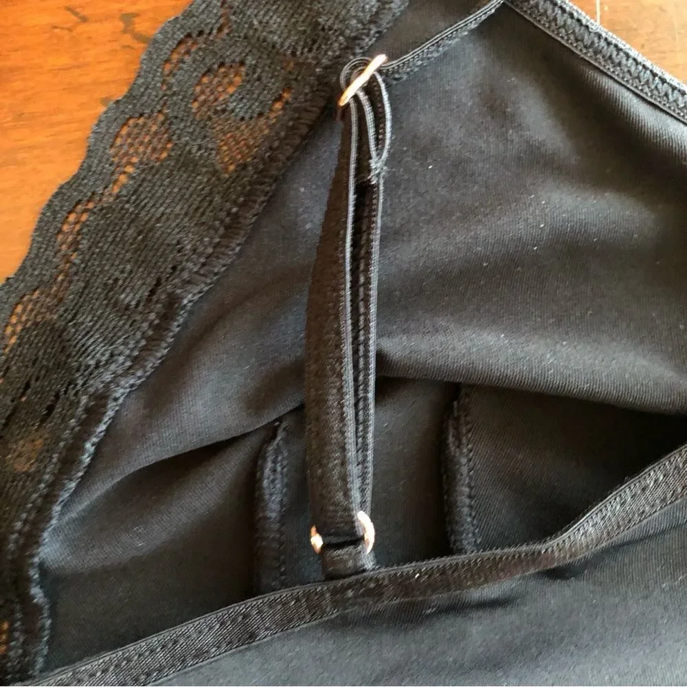 I.N.C. INTERNATIONAL CONCEPTS - 🎉2X HP🎉NWT - L Sz S Lace-Trimmed Bralette/Black